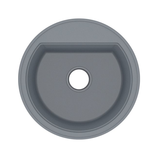ZLEW. GRANITOWY ESSENCE 1-KOM. BEZ OCIEKACZA, O510x215, TON DIOR GRAY, BEZ OSPRZĘTU